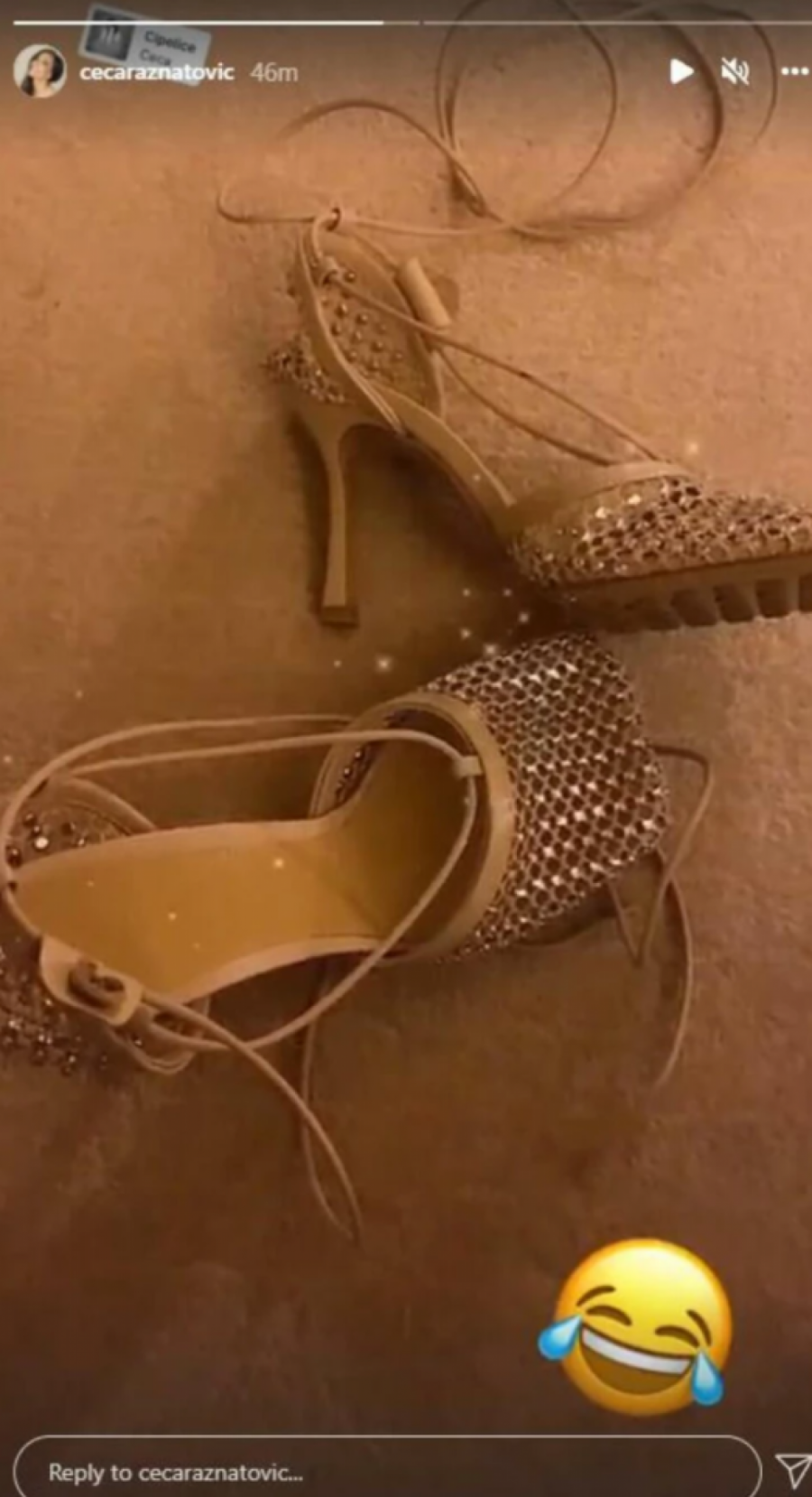 CECA POKAZALA SKUPOCENE CIPELE Cena je prava 