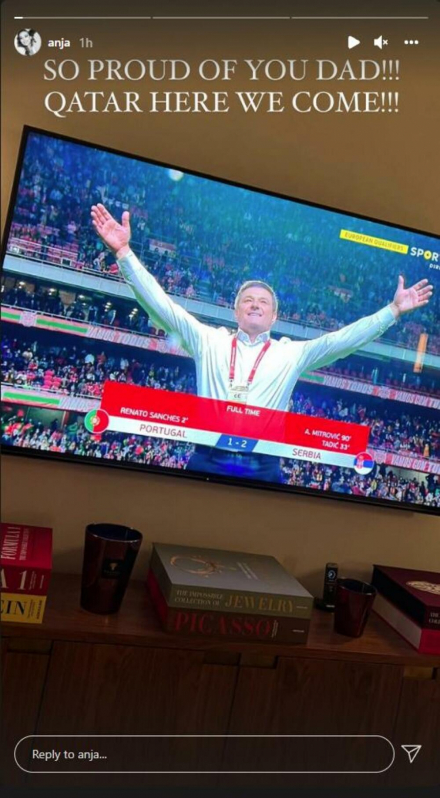 PIKSIJEVA ĆERKA POSLALA OCU PREDIVNU PORUKU Trudna Anja raznežila sve dirljivim rečima posvećenim tati!