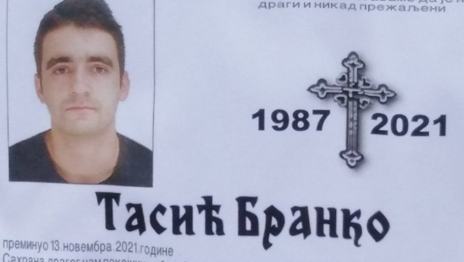 IZ BOLNICE NA SAHRANU SINA Otac Branka Tasića iz Vlasotinca napustio lečenje od kovida da sahrani sina