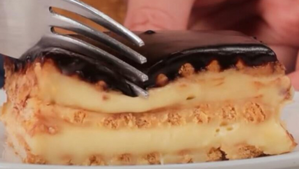 EKLER TORTA KOJA SE NE PEČE: Savršen kremasti desert, prava harmonija ukusa! (VIDEO)