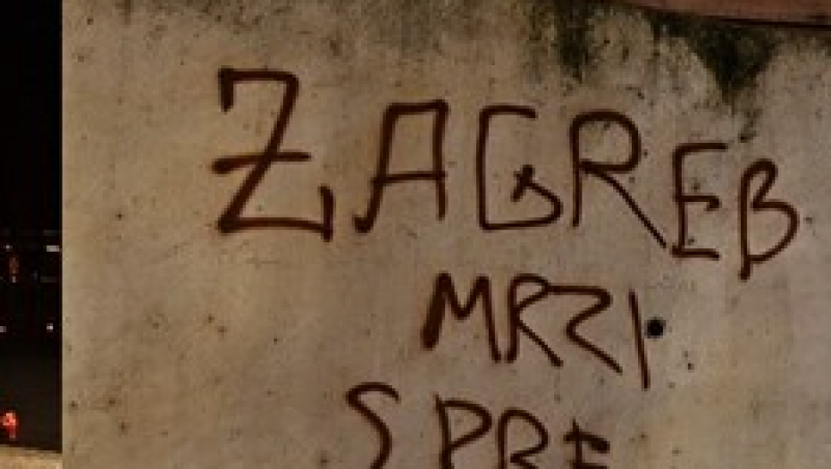 USTAŠKI GRAFITI NA ŠKOLI Strava i užas u Zagrebu: "Jedna srpska majka na groblje mora poć"