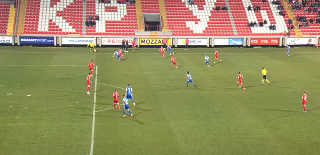 GOL KAKAV SE RETKO VIĐA U SRBIJI! Bivši fudbaler Partizana kao nekada Roberto Karlos! (VIDEO)