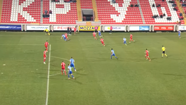 GOL KAKAV SE RETKO VIĐA U SRBIJI! Bivši fudbaler Partizana kao nekada Roberto Karlos! (VIDEO)