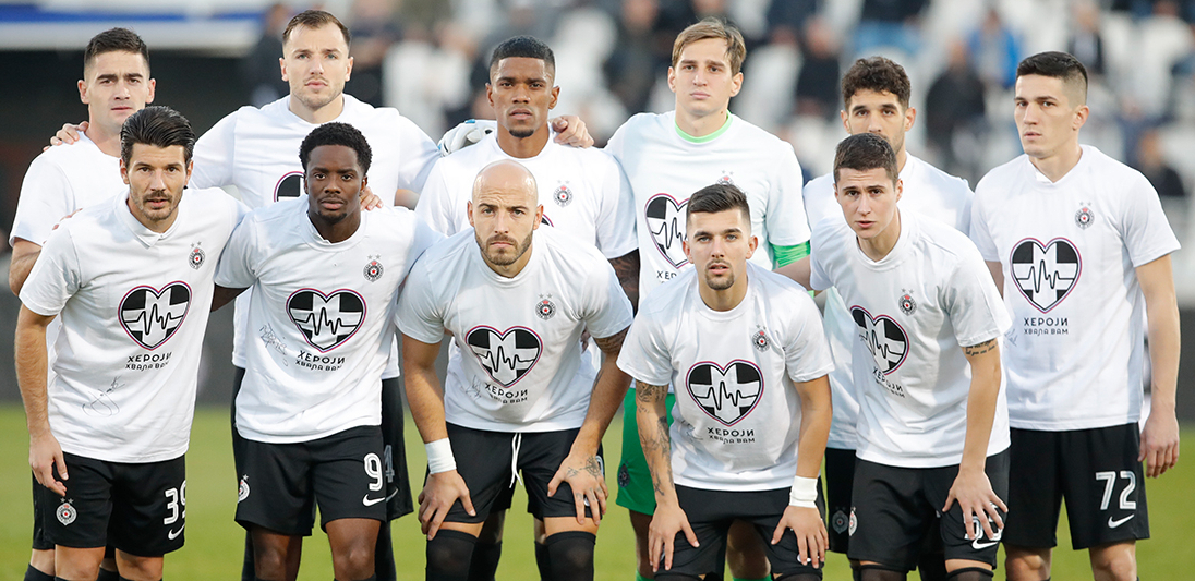 HEROJI, HVALA VAM Fudbaleri Partizana u znak zahvalnosti medicinskom osoblju