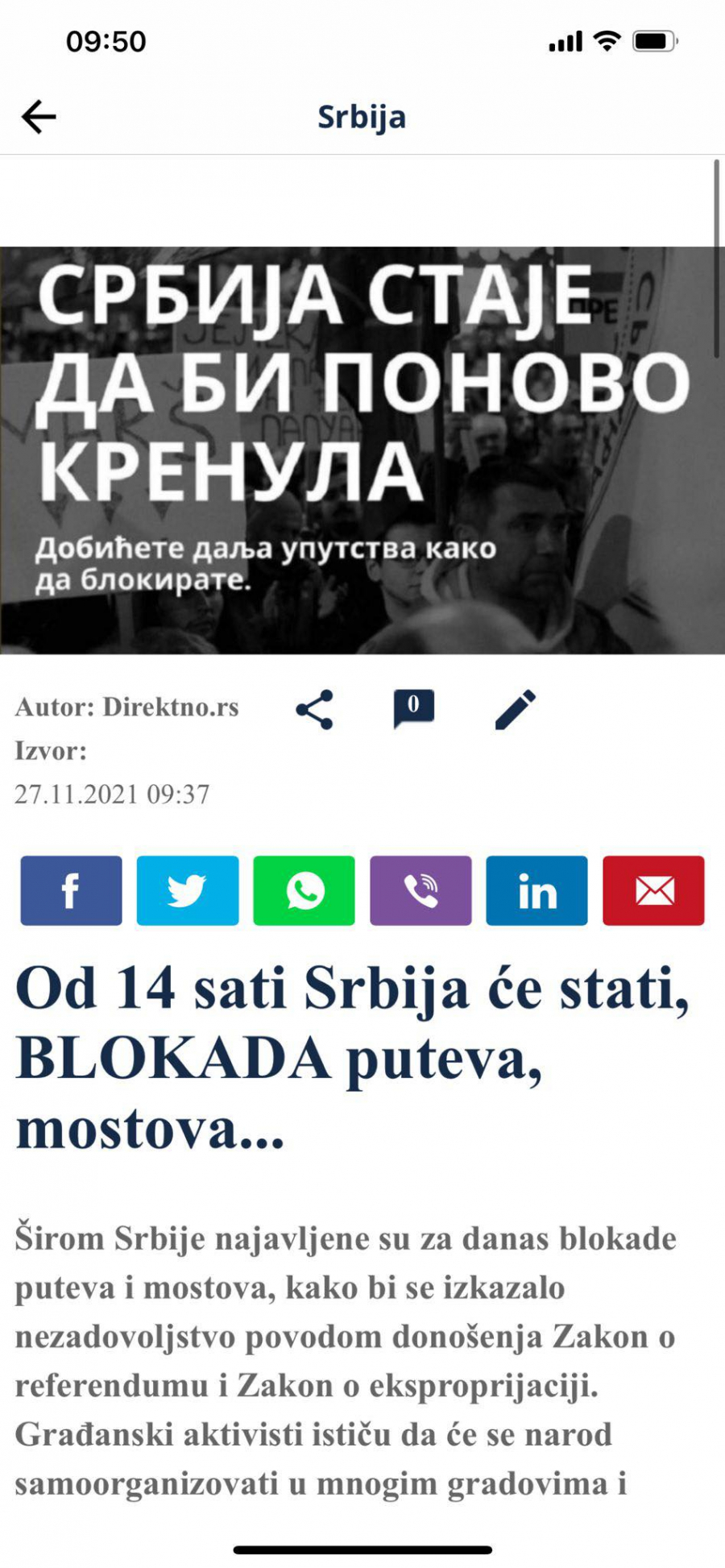 OD 14 SATI BLOKIRAJU PUTEVE I MOSTOVE Đilas izdao naredbu, fašizam na delu