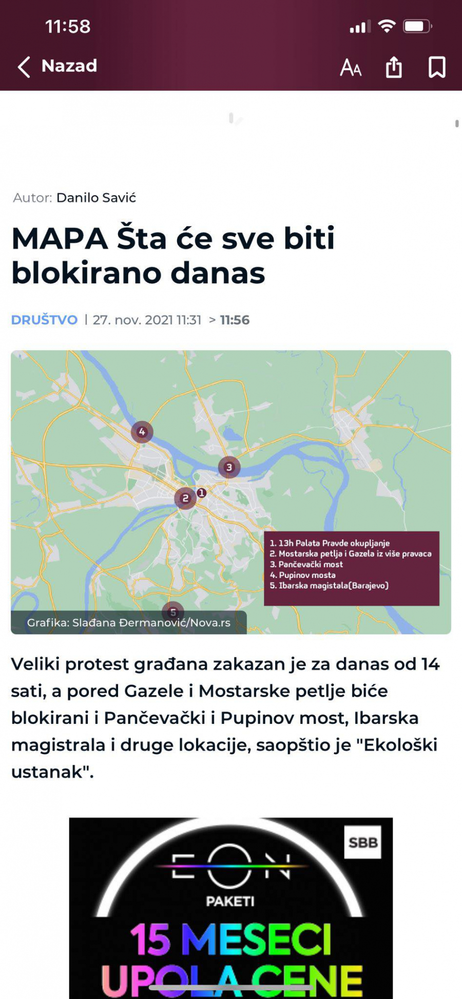 KOMANDUJU U KAŽNJAVANJU GRAĐANA SRBIJE Ako ste danas planirali negde da idete, nećete moći! Đilas i Marinika rešili sve da blokiraju