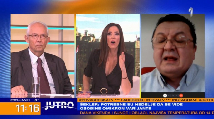 ŽUSTRA RASPRAVA NA TV PRVA Doktor Šekler: Marija, nemojte sa mnom da se raspravljate, ne upadajte mi u reč