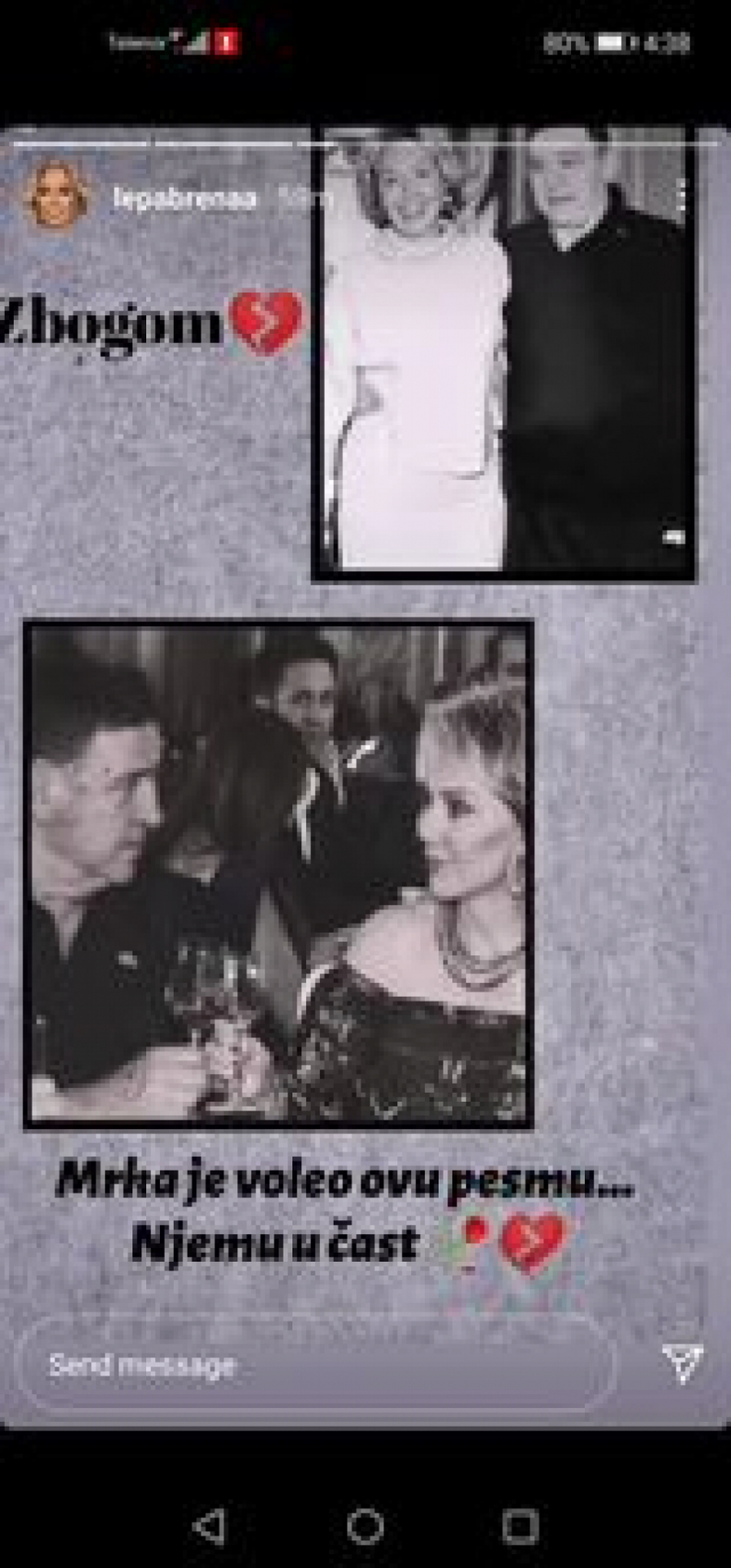 OPROSTILA SE OD MRKE UZ PESMU! Lepa Brena godinama je bila Milutinova bliska prijateljica, a ove njene stihove je obožavao!