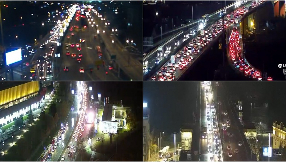 BEOGRAD U KOLAPSU Velike gužve na putevima, najkritičnije tačke auto-put i mostovi (FOTO)