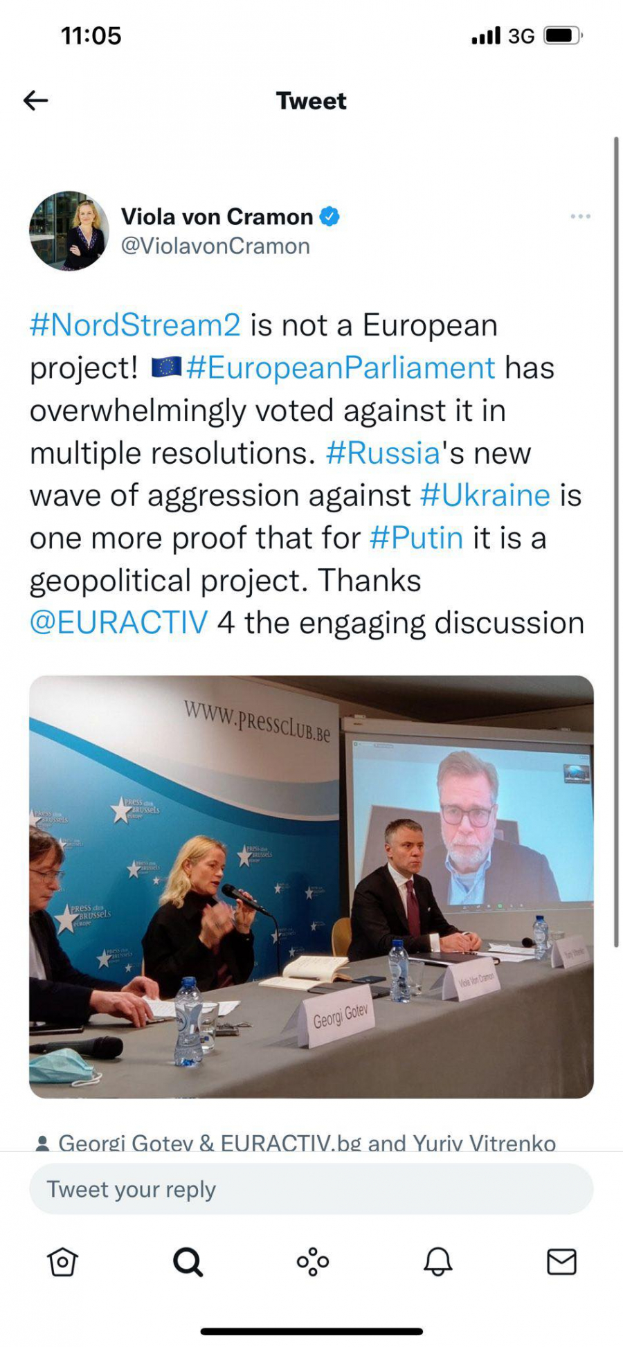 Viola fon Kramon predvodi kampanju protiv Rusije! Moramo zaustaviti Severni tok 2! (FOTO)