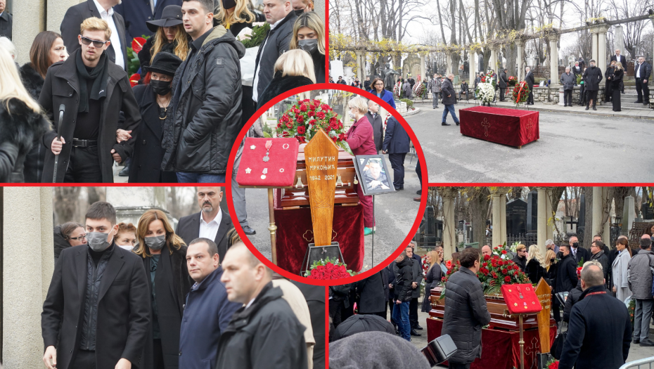 SAHRANJEN MILUTIN MRKONJIĆ Potresan ispraćaj uz harmoniku, grobljem odzvanjala pesma "Čubura" (FOTO/VIDEO)