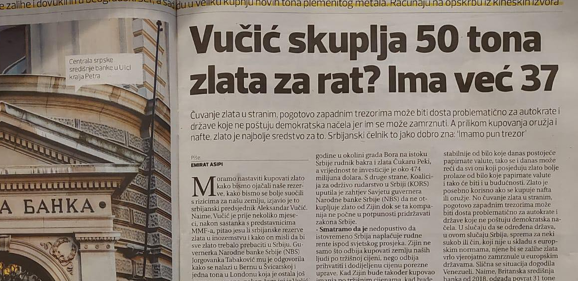 USTAŠKO LUDILO Vučić od Srbije pravi bogatu zemlju jer se sprema za rat!