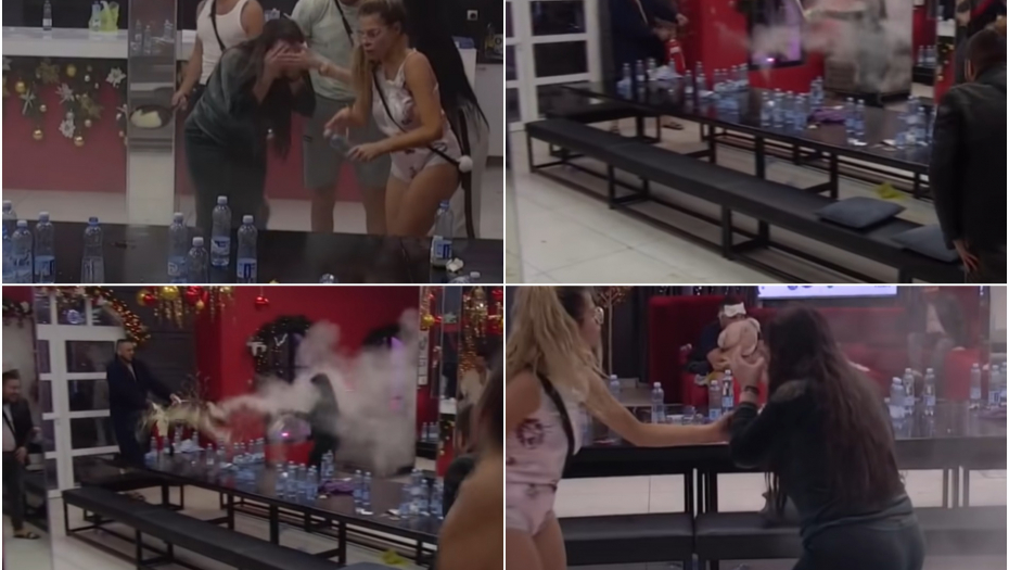 MOMENTALNA DISKVALIFIKACIJA! Car napao Miljanu protivpožarnim aparatom, jezive scene u Beloj kući, zadrugarima ugroženo zdravlje!