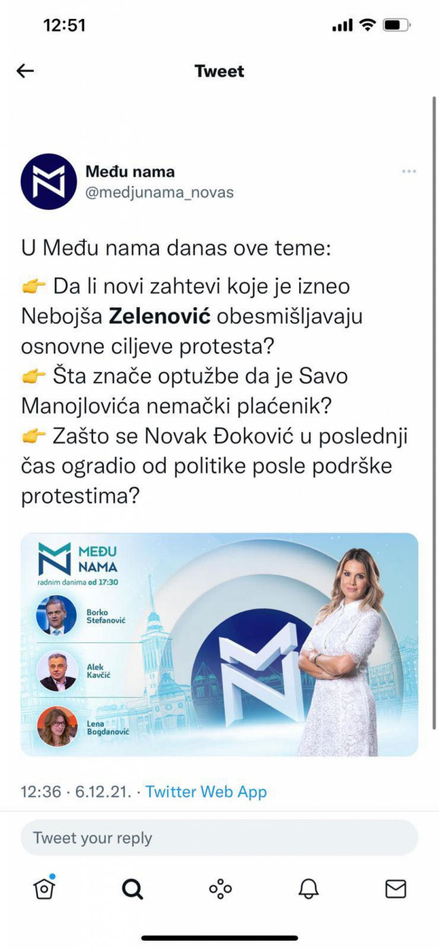 MARINIKA NAREDILA Udarite na Đokovića, Manojlovića i Zelenovića