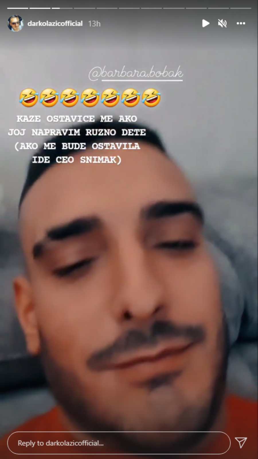 AKO DETE BUDE RUŽNO, OSTAVIĆE ME Barbara šokirala Darka Lazića svojim komentarom, on odmah podelio snimak kao dokaz!