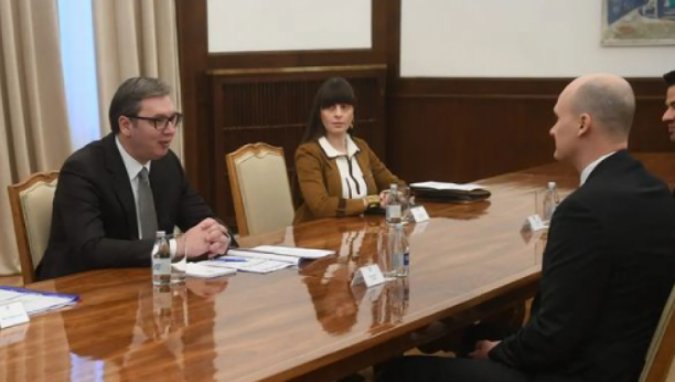 Vučić se sastao sa direktorom Svetskog ekonomskog foruma, Mirekom Dušekom