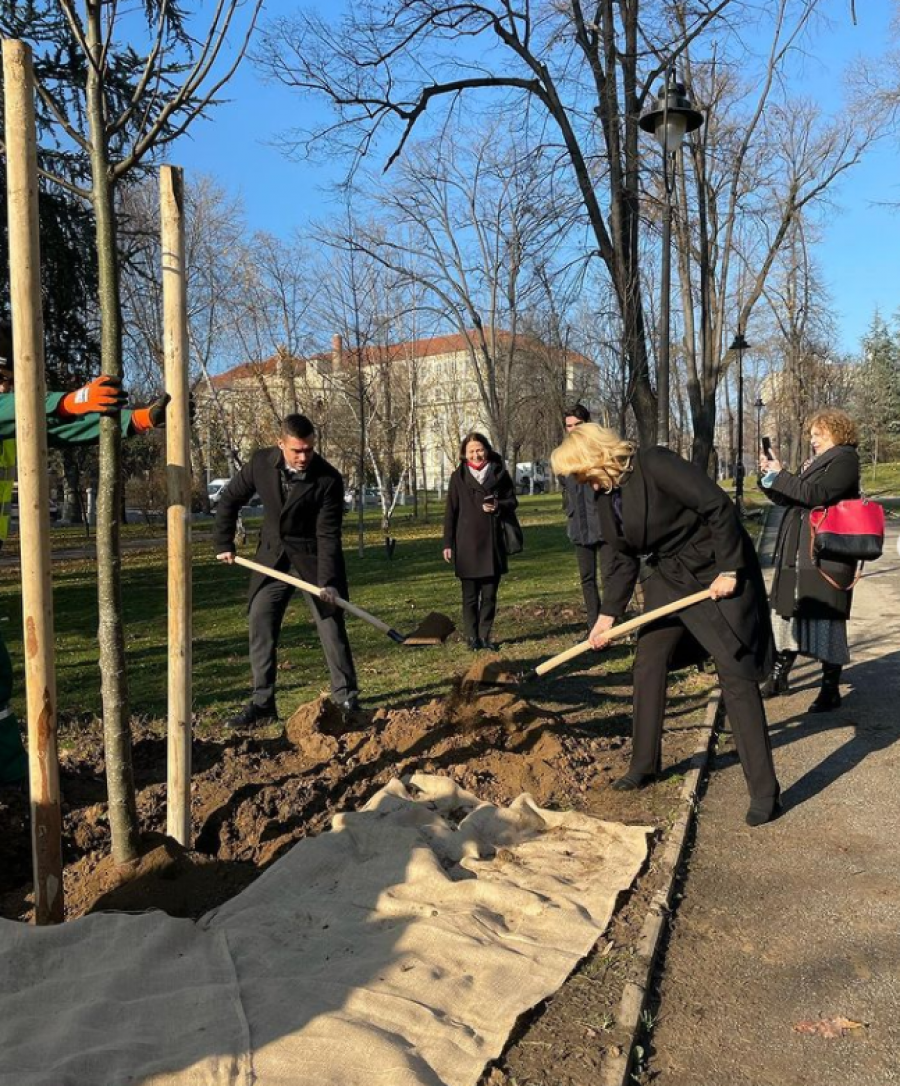 FOTOGRAFIJA DARIJE KISIĆ IZNENADILA MNOGE Ministarka uzela lopatu u ruke, pa krenula u akciju