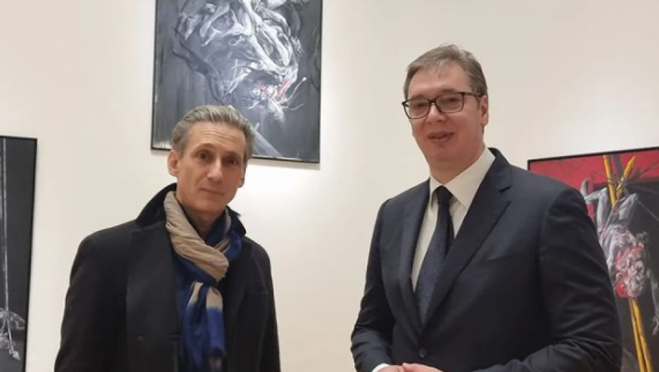 PREDSEDNIK VUČIĆ NA IZLOŽBI: Veličković je bio beskompromisni slikar i svedok prošlosti, ali i budućnosti! (FOTO)