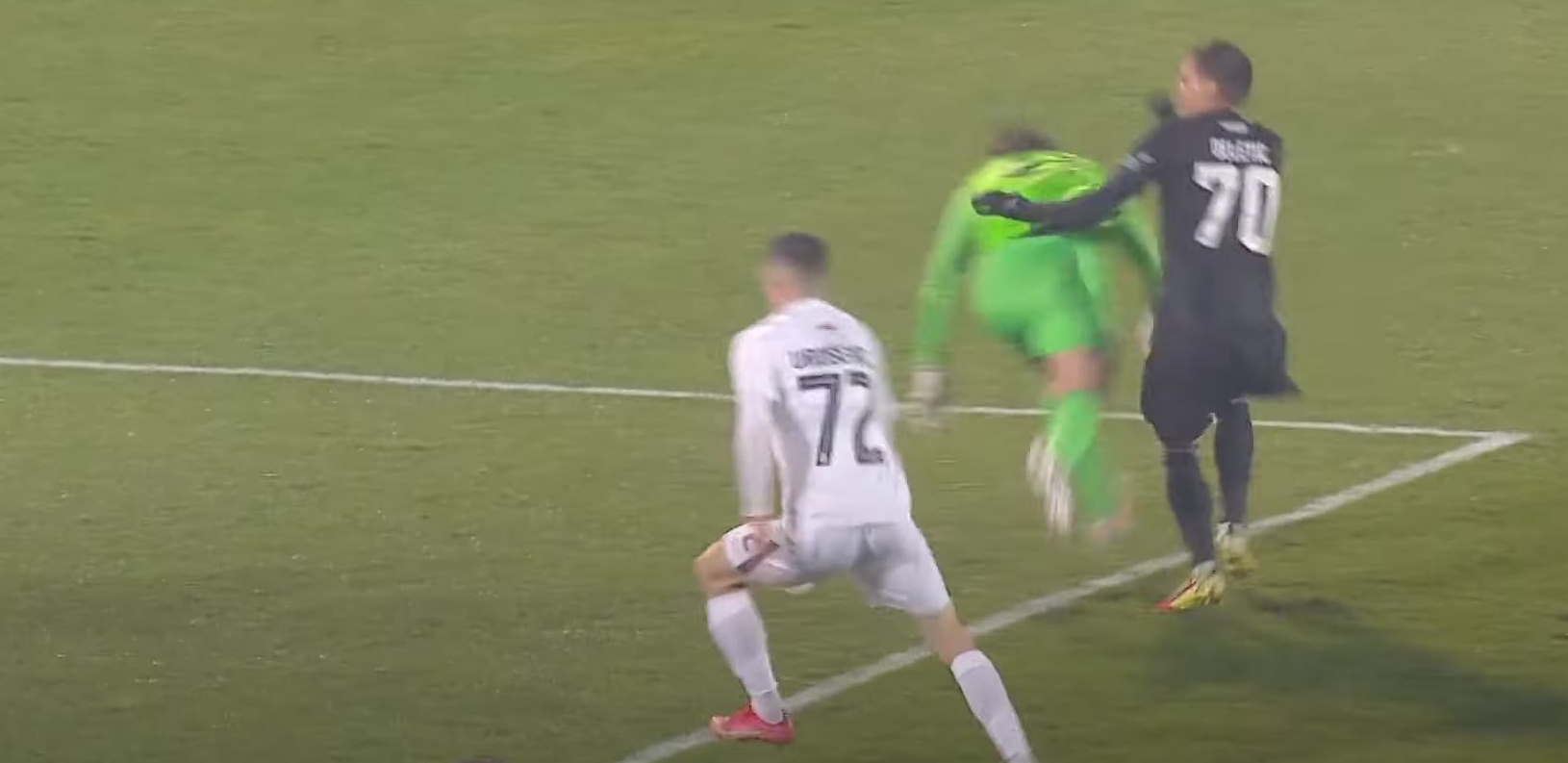 PARTIZAN POKRADEN Sudija poklonio penal gostima, faul bio van kaznenog (VIDEO)