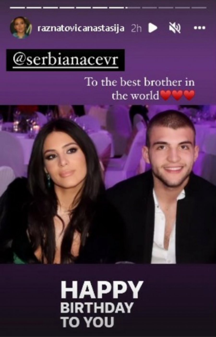 SLAVLJE U DOMU RAŽNATOVIĆA! Anastasija se oglasila uz emotivne reči upućene Veljku, a evo šta je povod!