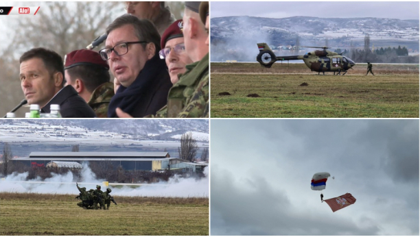 PREDSEDNIK VUČIĆ NA VOJNOJ VEŽBI U NIŠU Bićemo velesila u regionu (FOTO/VIDEO)