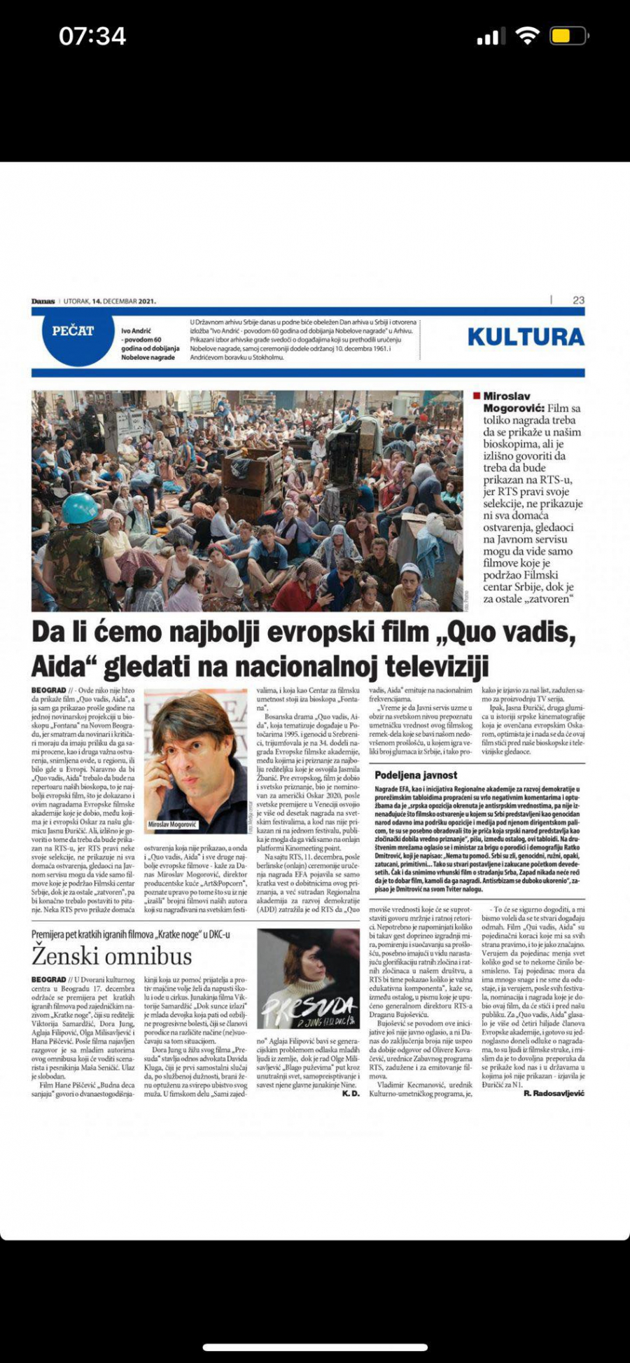 ĐILAS I MARINIKA NASTAVLJAJU PRLJAVU KAMPANJU U Srbiji mora da se prikaže film koji govori o 