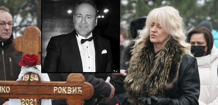 PROŠLO JE 40 DANA OD SMRTI MARINKA ROKVIĆA Udovica zagrlila krst i spustila cveće!