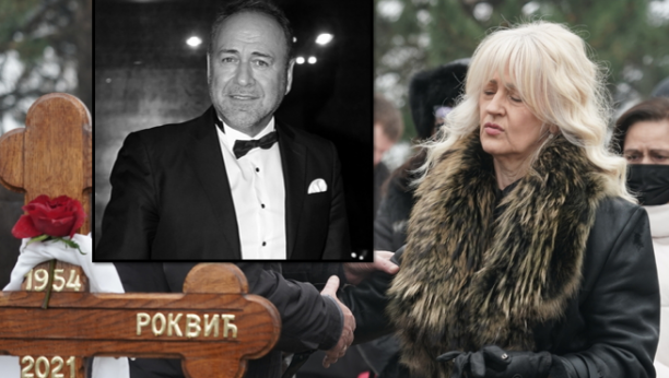 PROŠLO JE 40 DANA OD SMRTI MARINKA ROKVIĆA Udovica zagrlila krst i spustila cveće!