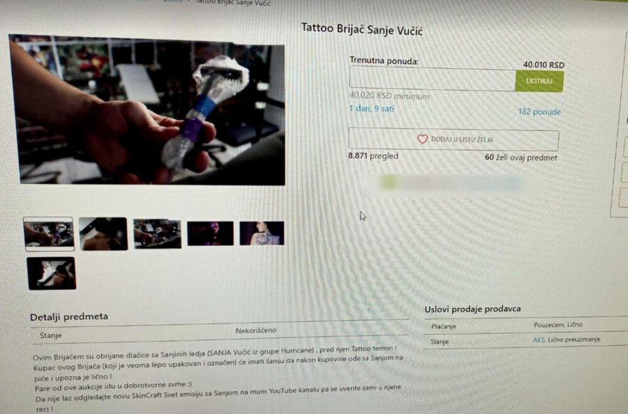 GADNO! Prodaje se brijač Sanje Vučić, cena tričavih 40.000 dinara!