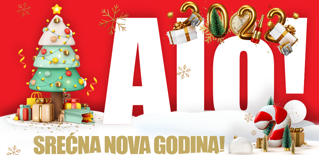 SREĆNA VAM NOVA 2022. GODINA Puno zdravlja i ljubavi svojim čitaocima želi Alo! ekipa!