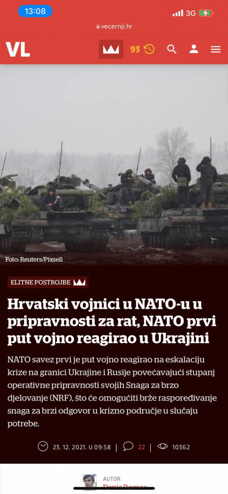 NATO REAGOVAO U UKRAJINI Hrvatska vojska u pripravnosti za rat, drže Ruse na nišanu!