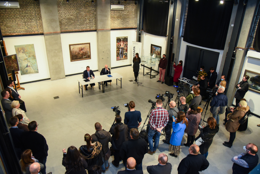 U NOVOM SADU POTPIS NA VAŽAN SPORAZUM Mirović i Vučević potvrdili dokument o zajedničkom investiranju