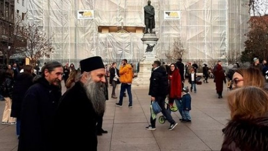 PATRIJARH PORFIRIJE U ZAGREBU Sa sveštenstvom i vernim narodom