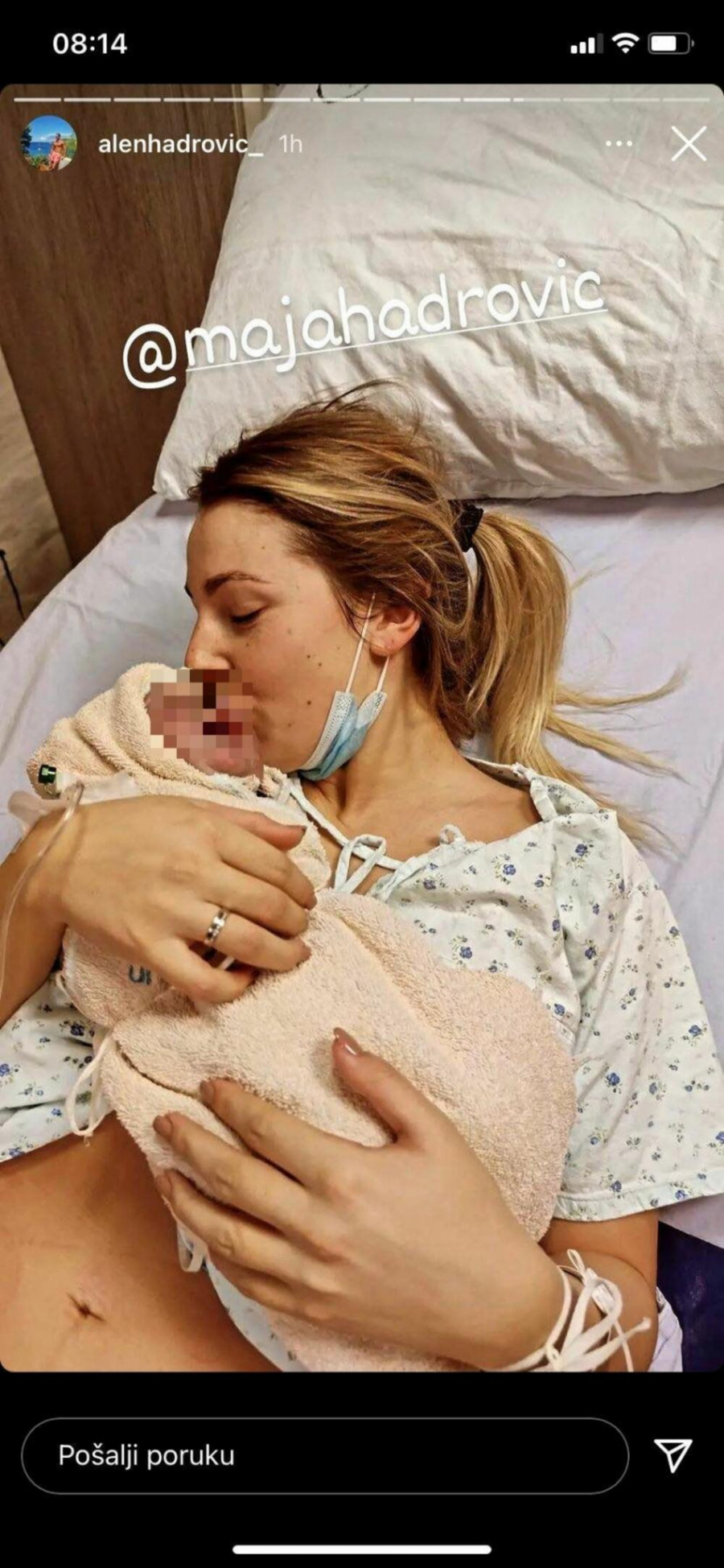 MAJA IZAŠLA IZ PORODILIŠTA Alen objavio prvu fotku sa sinom, a reči ponosnog tate će vas raznežiti!