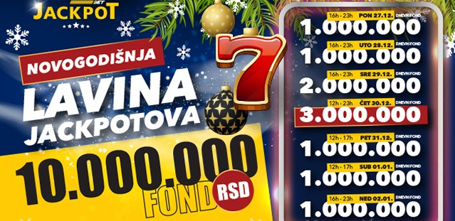 Sjajna akcija popularne kladionice, zauzmi svoje mesto! Vremenska prognoza za praznike? “Lavina džek potova” u AdmiralBet!
