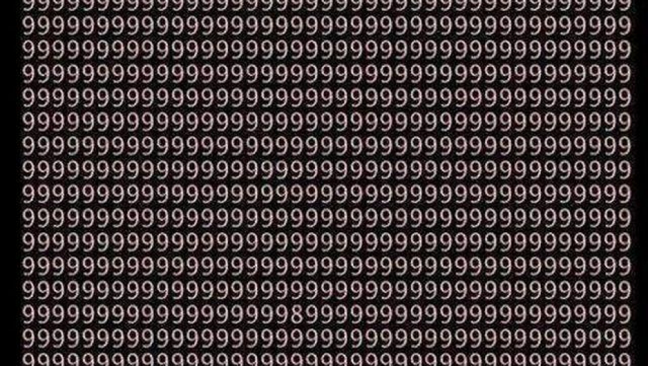 Kažu da samo genijalci mogu pronaći osmicu za manje od minut, da li ste među njima?