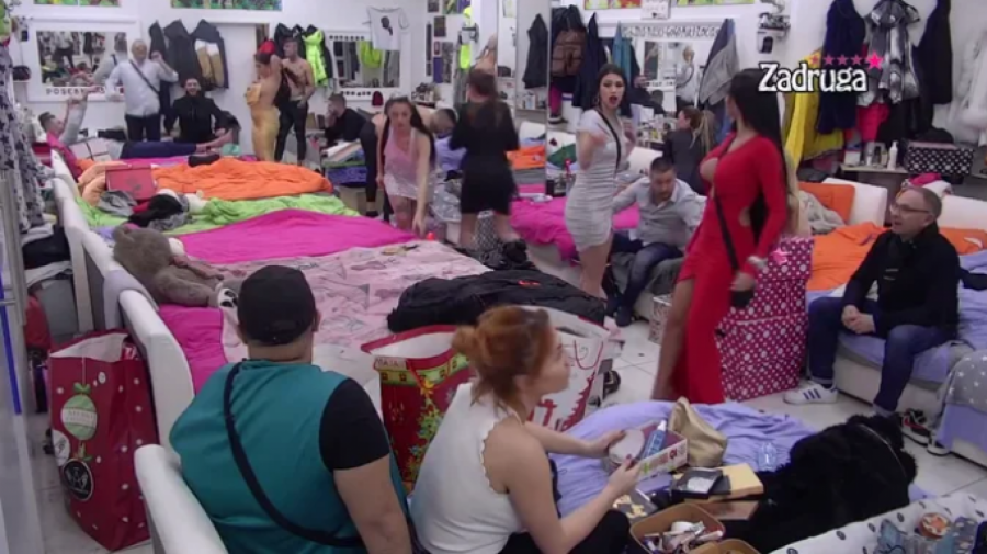 LAGALA ME JEDNA MAJA Zadrugom se orili stihovi pesme posvećeni Marinkovićevoj, ona sva ponosna sedela i smeškala se!