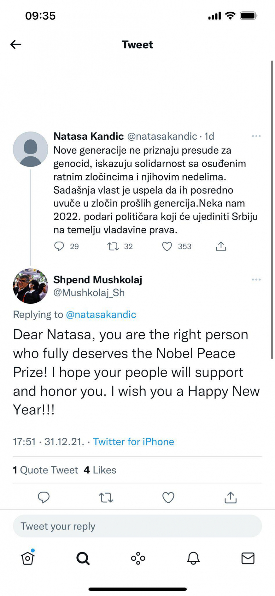 SRAMNO! NATAŠA KANDIĆ DOBILA PODRŠKU ALBANACA Ona treba dobiti Nobelovu nagradu, a Marinika Tepić na čelo Srbije!