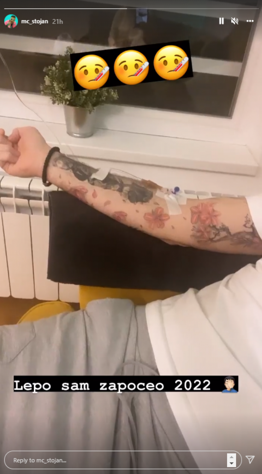 REPERU SE SLOŠILO, SVI U STRAHU ZBOG NJEGOVOG ZDRAVLJA! Za MC Stojana ova godina nije krenula baš najbolje! (FOTO)