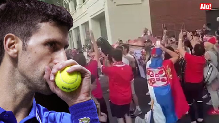 ALO.RS ISPRED HOTELA U KOM JE NOLE ZATOČEN! Vijore se srpske zastave, održana i molitva