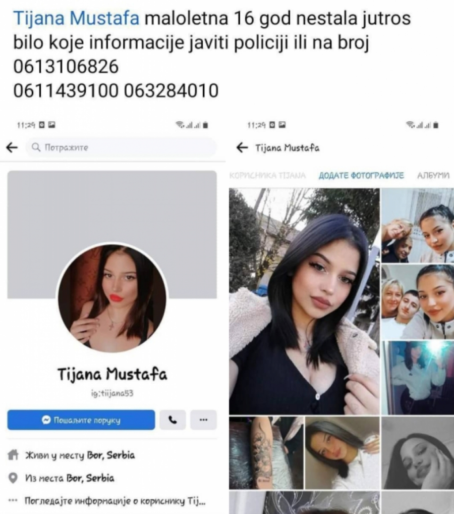 NESTALA DEVOJČICA (16) U BORU! Roditelji uplašeni, sumnjaju na dva scenarija! (FOTO)