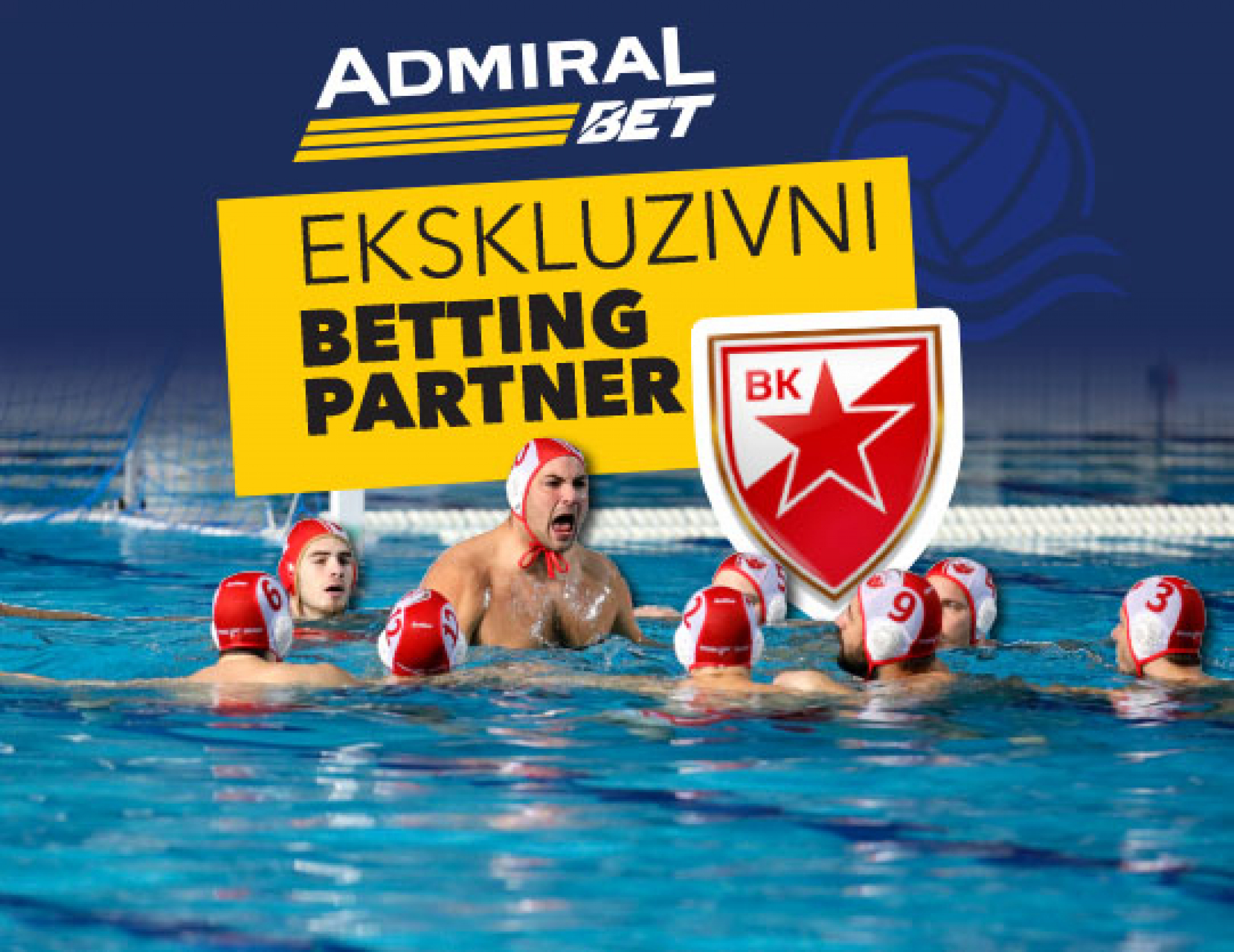 Za bazen pun trofeja - Saradnja AdmiralBet i VK Crvena zvezda!