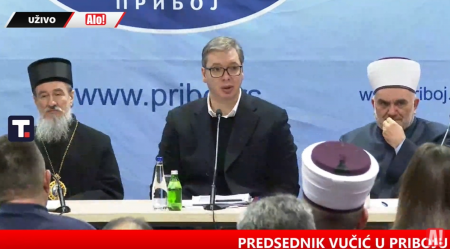 VUČIĆ U PRIBOJU Predsednik obišao svetinje u pribojskom kraju (VIDEO)