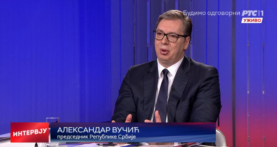 PREDSEDNIK SRBIJE NA RTS-U Vučić: Mladi dobijaju 100 evra, penzioneri 20.000, a zdravstveni radnici 10.000 dinara