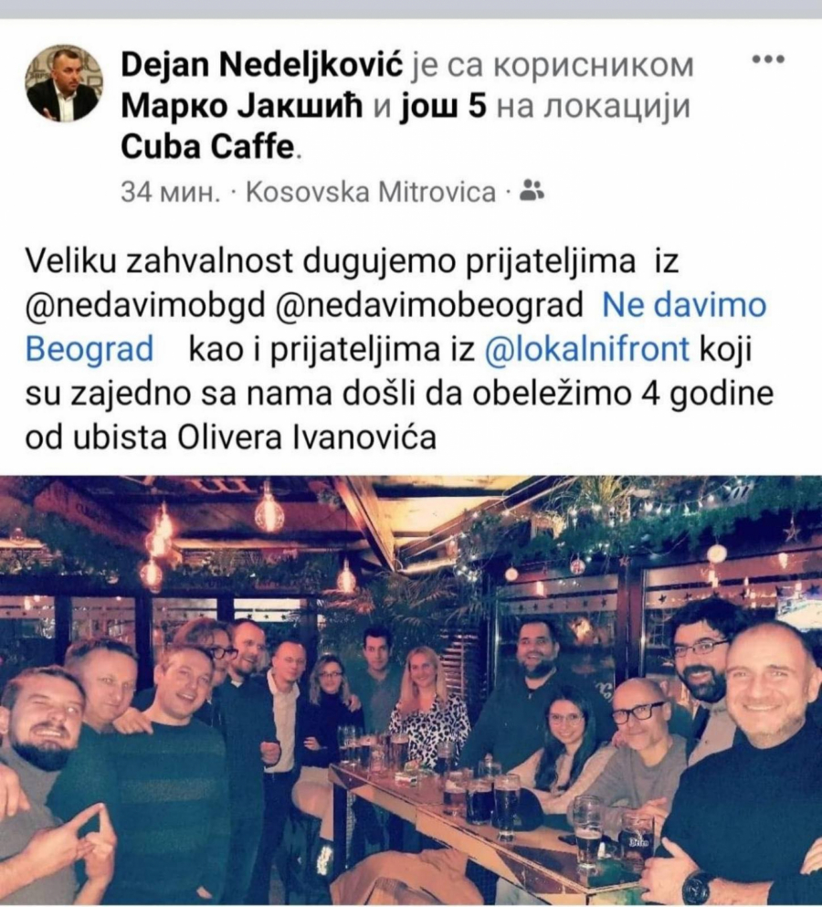 BIZARNI ĐILASOVCI Došli na pomen Oliveru Ivanoviću, pa organizovali provod u kafani!