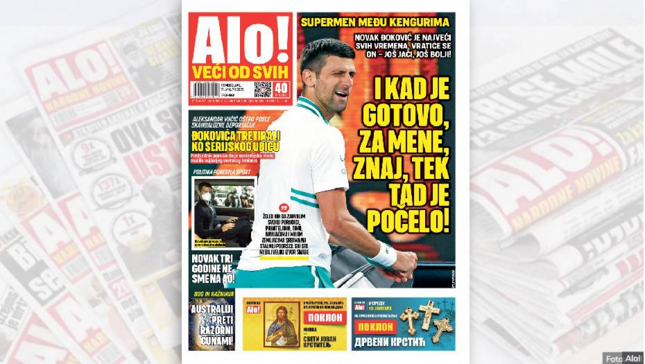SUPERMEN MEĐU KENGURIMA Novak Đoković je najveći svih vremena