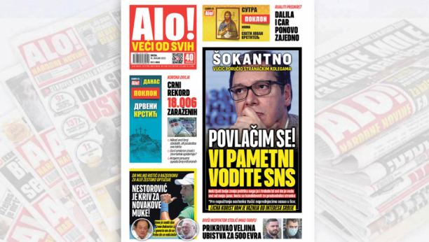 ŠOKANTNO Vučić poručio stranačkim kolegama: Povlačim se, vi pametni vodite SNS!