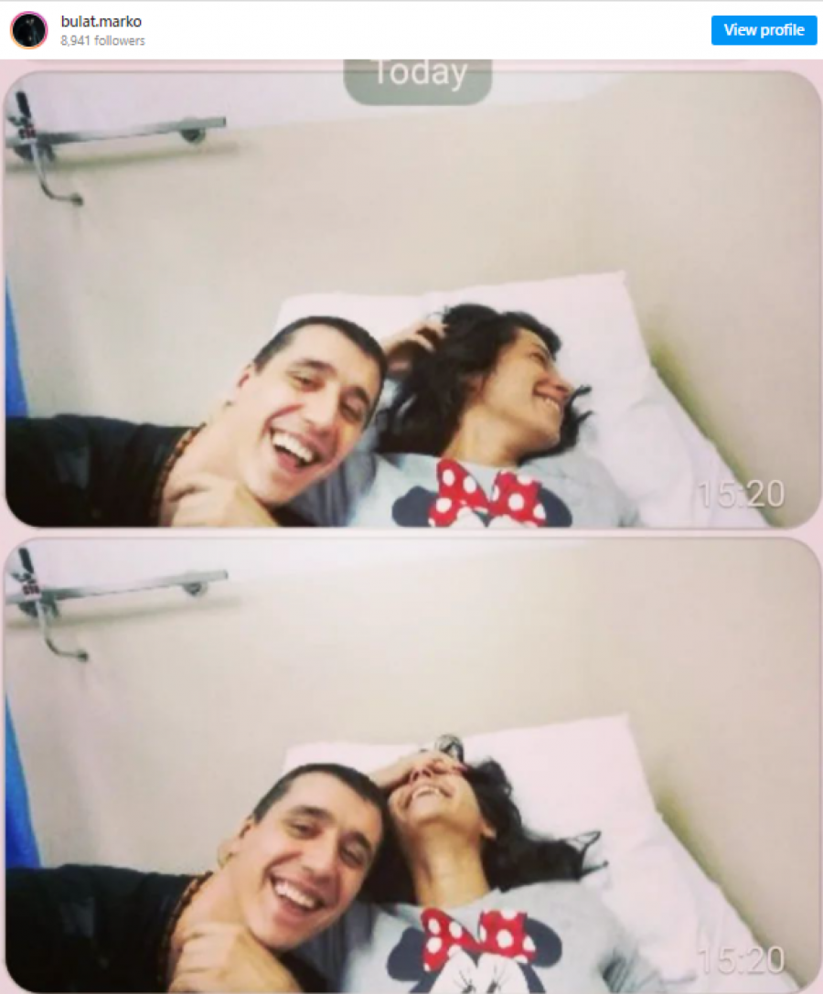 VIDNO MRŠAVA I ISPIJENA! Marko Bulat objavio potresnu fotku sa suprugom, leže u bolničkom krevetu zagrljeni, a njegove reči će vas rasplakati!