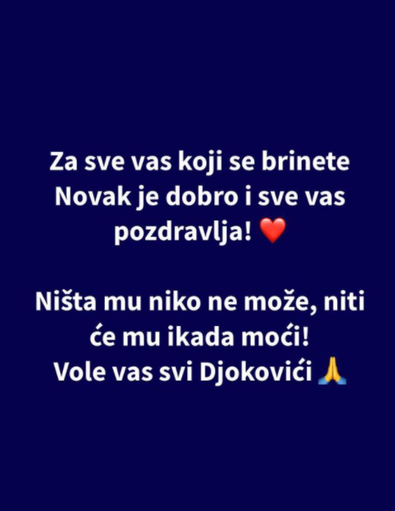 OGLASIO SE SRĐAN ĐOKOVIĆ! Novakov otac poslao MOĆNU poruku koja će obići svet! (FOTO)