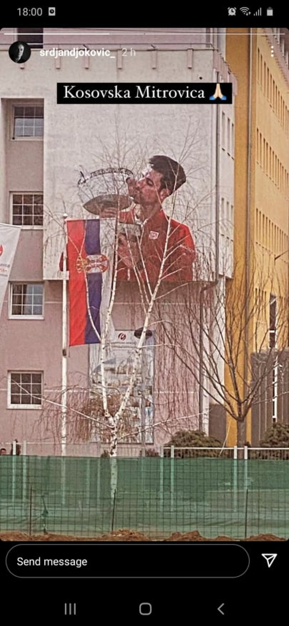 NOVI SIMBOL GRADA! Osvanuo mural Novaka Đokovića u Kosovskoj Mitrovici! (FOTO)
